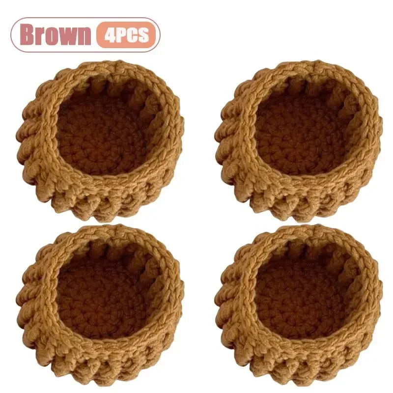 Elegant Handmade Crochet Flower Coasters Durable Heat Resistant Table Mats for Kitchen Dining Room Home and Holiday Decor