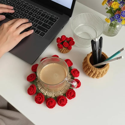 Handmade Flower Coaster