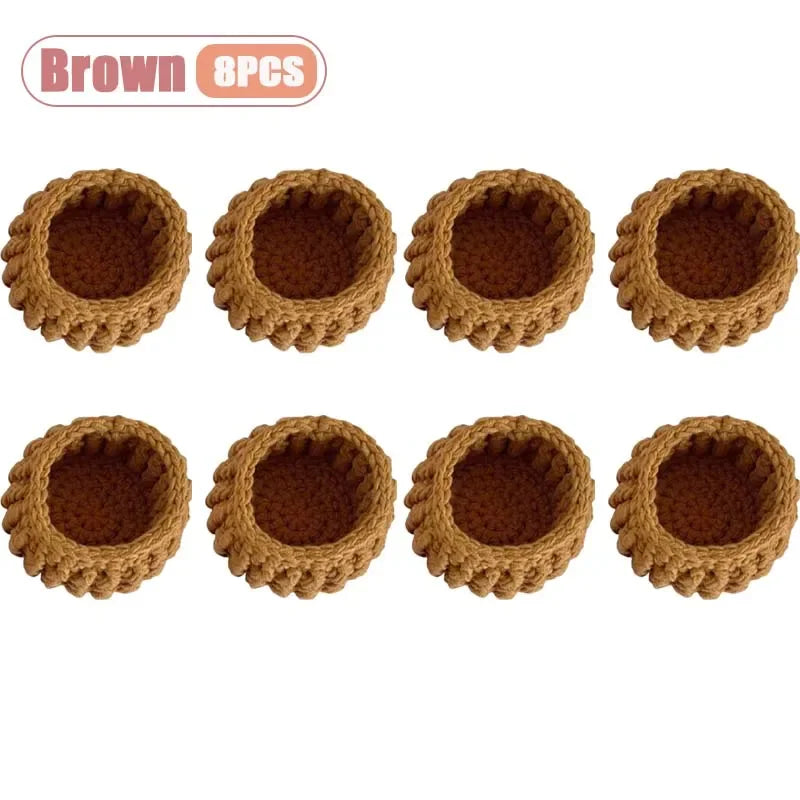 Elegant Handmade Crochet Flower Coasters Durable Heat Resistant Table Mats for Kitchen Dining Room Home and Holiday Decor