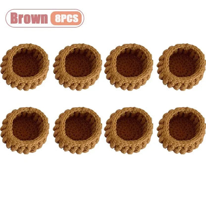 Elegant Handmade Crochet Flower Coasters Durable Heat Resistant Table Mats for Kitchen Dining Room Home and Holiday Decor